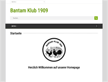 Tablet Screenshot of bantam-klub.de